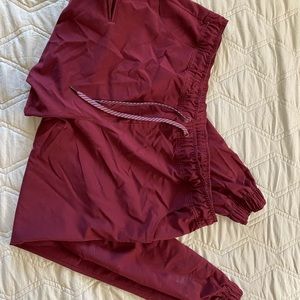 JAANUU 1X regular maroon jogger